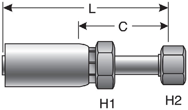 Hydraulic Coupling / Adapter Gates G51230-0404