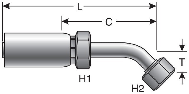 Hydraulic Coupling / Adapter Gates G51235-0606