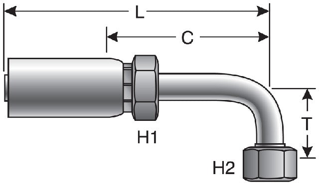 Hydraulic Coupling / Adapter Gates G51239-0808