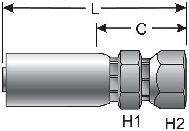 Hydraulic Coupling / Adapter Gates G51930-0606