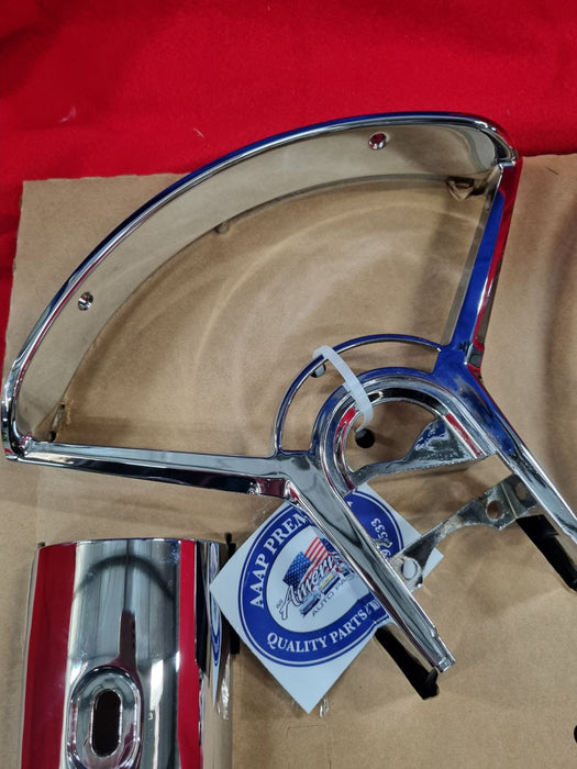 CHEV 55, 56 DASH CLUSTER BEZEL SET (AUTO) 31852