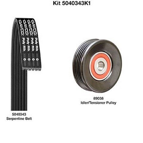 Serpentine Belt Drive Component Kit Dayco 5040343K1