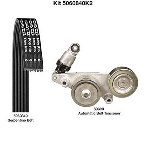 Serpentine Belt Drive Component Kit Dayco 5060840K2