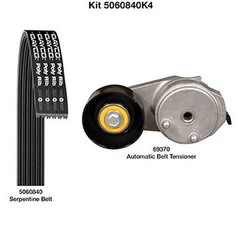 Serpentine Belt Drive Component Kit Dayco 5060840K4