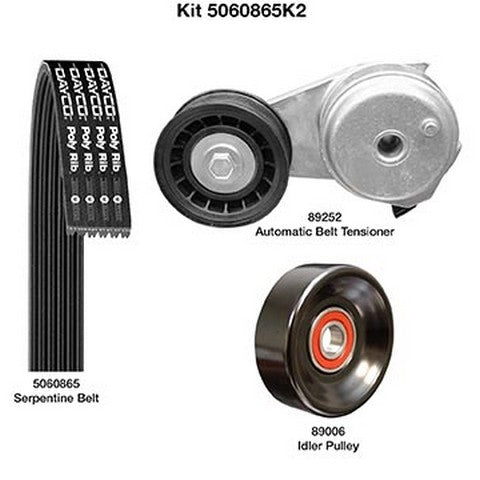 Serpentine Belt Drive Component Kit Dayco 5060865K2