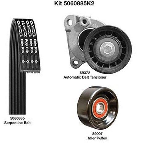 Serpentine Belt Drive Component Kit Dayco 5060885K2