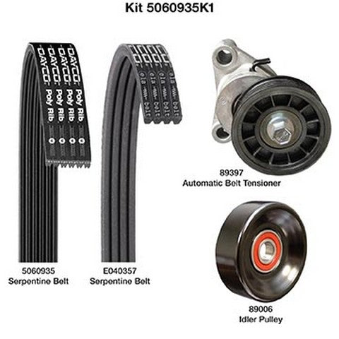 Serpentine Belt Drive Component Kit Dayco 5060935K1
