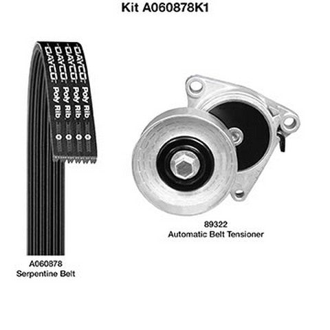Serpentine Belt Drive Component Kit Dayco A060878K1