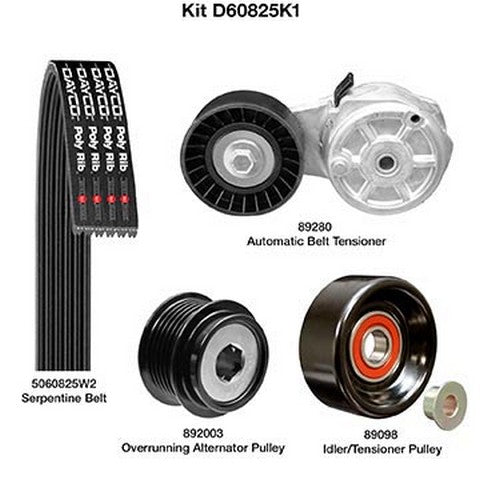 Serpentine Belt Drive Component Kit Dayco D60825K1