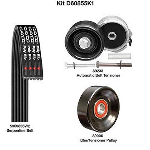 Serpentine Belt Drive Component Kit Dayco D60855K1