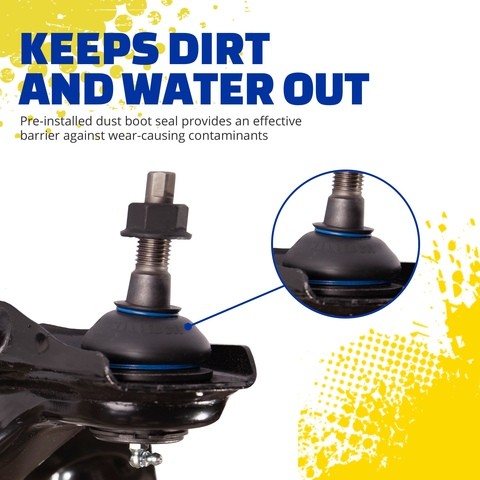 Suspension Control Arm and Ball Joint Assembly Moog Chassis RK623922