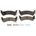 Disc Brake Pad Set Wagner Brake ZD666