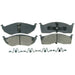 Disc Brake Pad Set Wagner Brake ZD730C