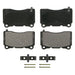 Disc Brake Pad Set Wagner Brake ZX1050