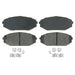 Disc Brake Pad Set Wagner Brake ZX793