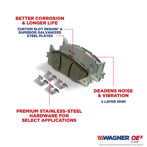 Disc Brake Pad Set Wagner Brake OEX1095A