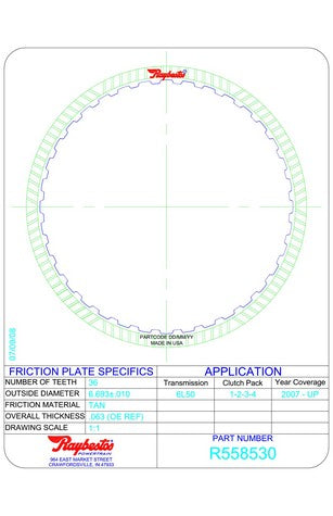 Friction Plates Raybestos Powertrain R558530