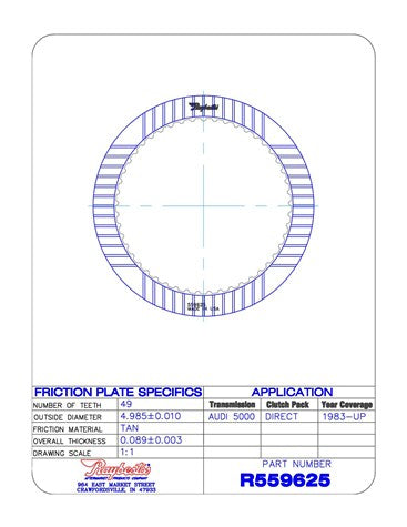 Friction Plates Raybestos Powertrain R559625