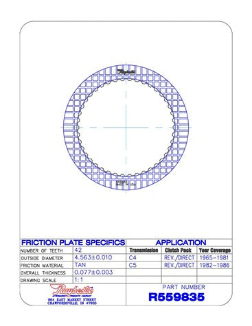 Friction Plates Raybestos Powertrain R559835