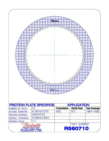 Friction Plates Raybestos Powertrain R560710