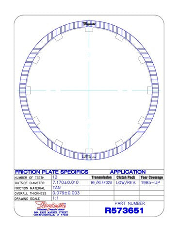 Friction Plates Raybestos Powertrain R573651