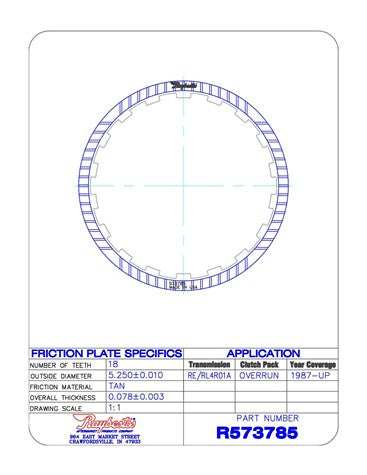 Friction Plates Raybestos Powertrain R573785