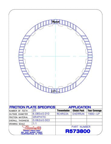 Friction Plates Raybestos Powertrain R573800