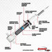 Suspension Strut Rancho RS55847