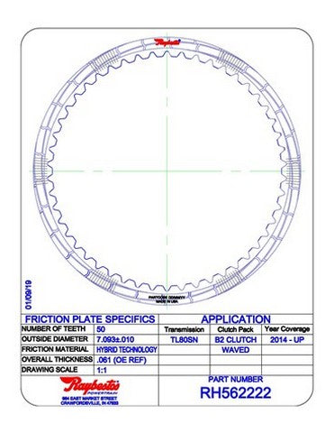 Friction Plates Raybestos Powertrain RH562222