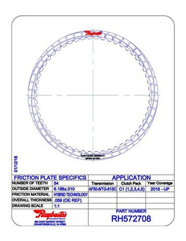 Friction Plates Raybestos Powertrain RH572708