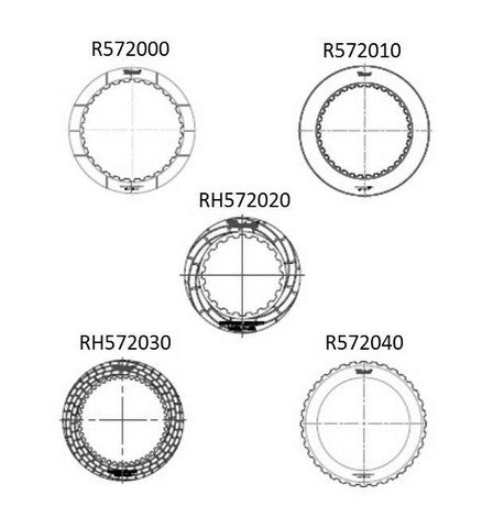 Transmission Clutch Kit Raybestos Powertrain RHT96-088