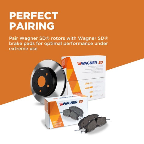 Disc Brake Rotor Wagner Brake DSX180701E