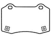 Disc Brake Pad Set Raybestos Brakes ST77R1053T14