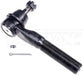 Steering Tie Rod End Dorman Premium Chassis T3497PR