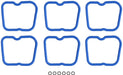 Engine Valve Cover Gasket Set Felpro VS 50396 R-1