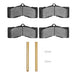 Disc Brake Pad Set Dynamic Friction 1551-0008-01