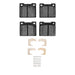 Disc Brake Pad Set Dynamic Friction 1551-0044-01