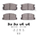 Disc Brake Pad Set Dynamic Friction 1551-0282-01