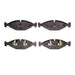 Disc Brake Pad Set Dynamic Friction 1551-0640-00
