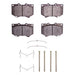 Disc Brake Pad Set Dynamic Friction 1551-0812-01