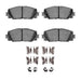 Disc Brake Pad Set Dynamic Friction 1551-1184-01