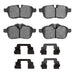 Disc Brake Pad Set Dynamic Friction 1600-1433-01
