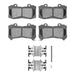 Disc Brake Pad Set Dynamic Friction 1551-1802-01