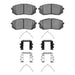 Disc Brake Pad Set Dynamic Friction 1551-1855-01