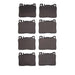 Disc Brake Pad Set Dynamic Friction 1551-1908-00